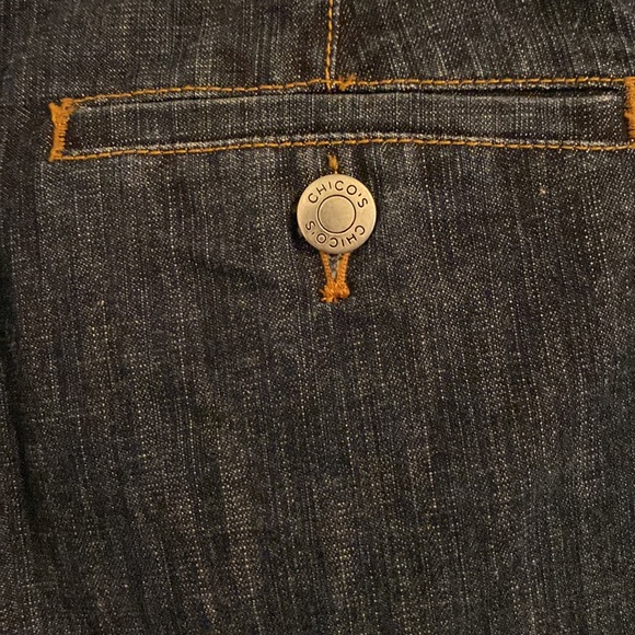 Chico’s Denim Goucho Pants size 2.5 - Picture 3 of 5